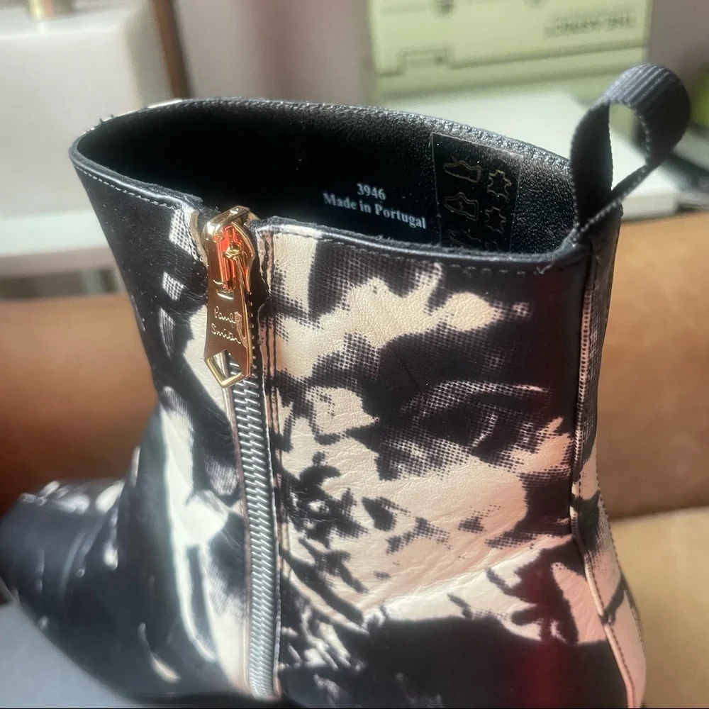 NWB Paul Smith Moss Black Rose print floral ankle boots brand new spring summer - Picture 10 of 14